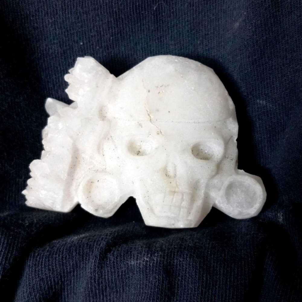 GEMSTONE HEALING STONE QUARTZ SKULL 💀